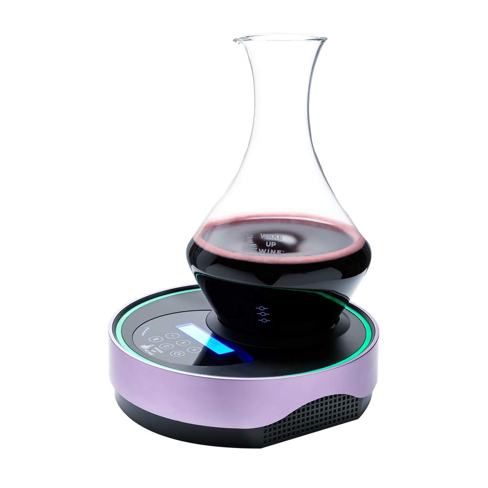 Pro S Electronic Decanter Set - 750ml Lead-Free Glass Decanter, Airtight Glass Stopper, Fine Sediment Strainer, Bluetooth 3D Speaker up to 8 Hours Continuous Use