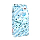 【ビホウマスク 安心の日本製 使い捨て不織布マスク 耳が痛くならない柔らかな平ゴム・肌にやさしい内面ソフト生地仕様 さわやかな水色 小学生用】こども用みずいろやさしいマスク(個包装) 30枚入