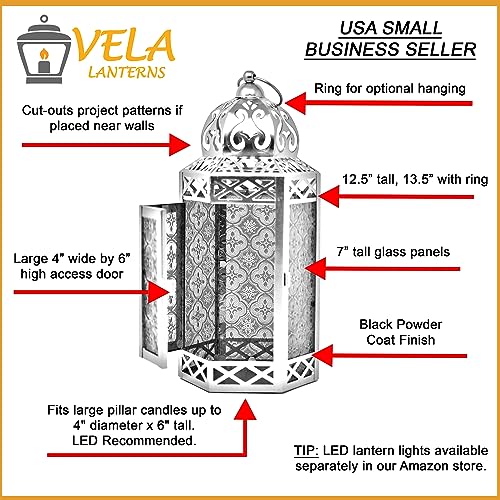 Largeblackmetaldecorativemoroccanlanterncandleholderlampindooroutdoorhomedecorpatioweddingschristmasblue Urban Country Home Decor Large black metal decorative moroccan lantern candle holder lamp indooroutdoor home decor patio weddings christmas blue urban country home decor