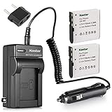Kastar 2-Pack LB-060 Battery and Charger Replacement for Kodak PixPro AZ522 AZ521, Kodak PixPro...