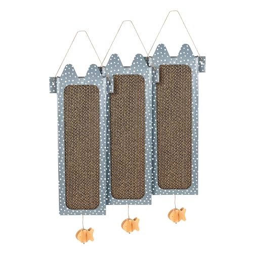 Kitty City Reversible/Double Use Hanging Scratcher 3-Pk
