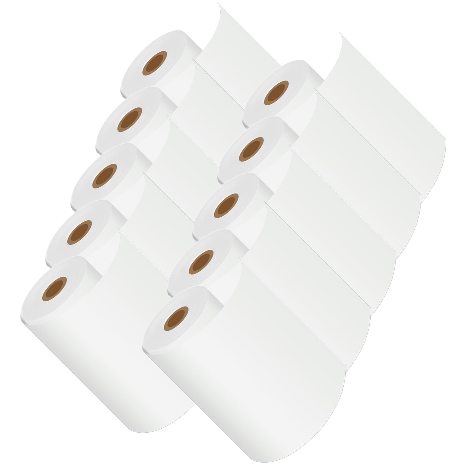 KCMYTONER 10 Rolls Compatible for Brother RDM01U5 4" x 29.3m Continuous Length Paper Thermal Receipt Paper Rolls Use for RJ4030 RJ4030-K RJ4030M RJ4030M-K RJ4040 RJ4040-K Label Printer