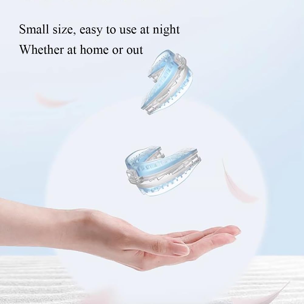 Maison Intelligente, Aide à la réduction du ronflement pour Le grincement des Dents et Une Respiration Fluide - Dispositif Anti-ronflement avec 12 Niveaux de ré