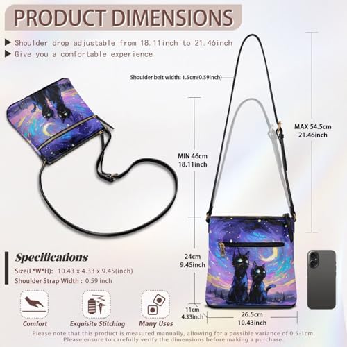 Image of Leather Purses for Women, Leather Hobo Bags for Women Travel Sling Purse Triple Zippered Pockets Shoulder Bag