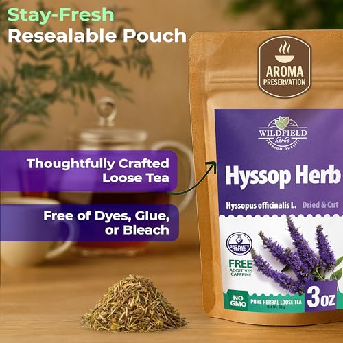 Image of 3 oz. Hyssop Dried Herb Hyssop Tea Herbal (Hyssopus Officinalis) - 85 g Hyssops Hysopp Herb Hisopo