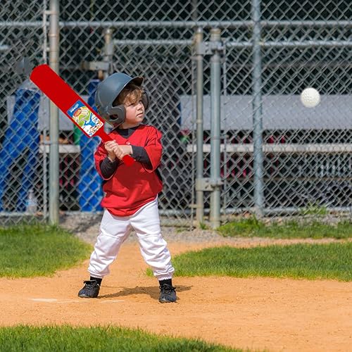 Image of Ankit Toys & Games Cricket Bat Ball No.1 44 * 7 cm for Kids - Lightweight Plastic Bat Ball Perfect for Outdoor Fun & Play Friendly and Durable Sports Toy for Boys and Girls Ages 2+ (Red)