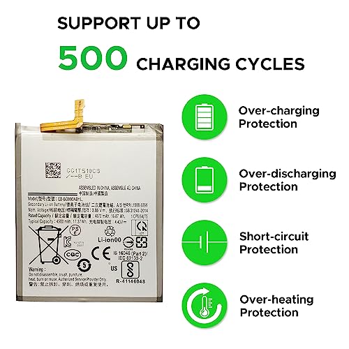 Image of GREEN FUSION Compatible with Galaxy S21 FE Battery Replacement, EB-BG990ABY New 0 Cycle Battery for Samsung Galaxy S21 FE G990U /U1 /B /W /E with Installation Instruction & Repair Toolkit