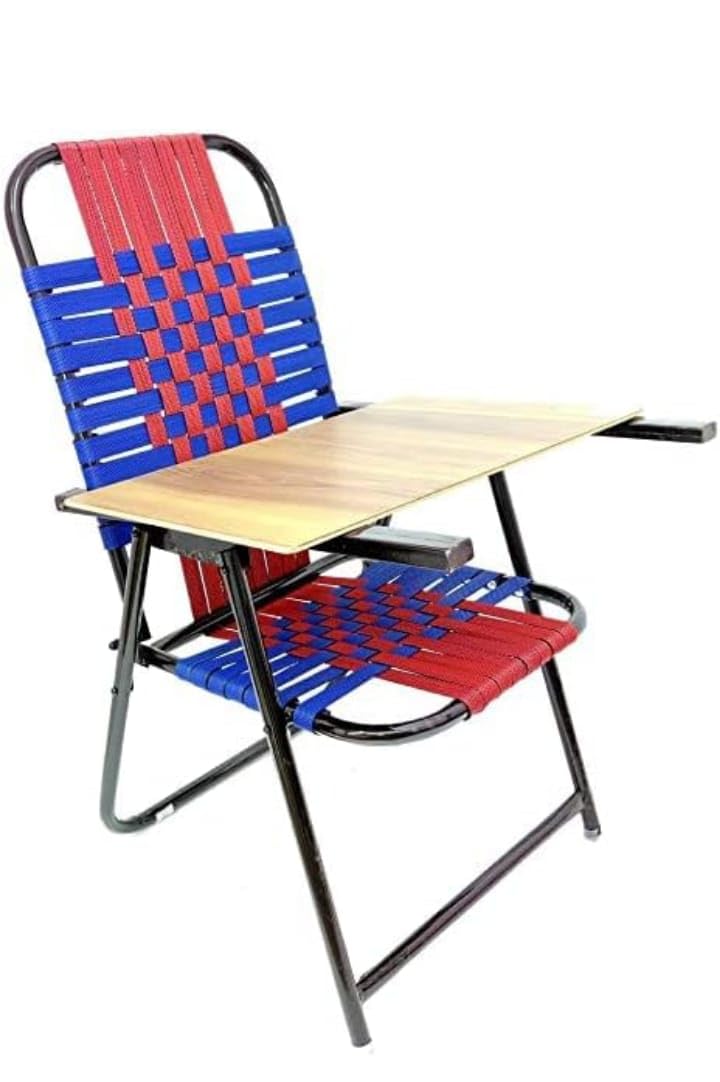 FERROXIA Heavy-Duty Iron Chair with Strong Handle & Free 6mm Laptop/Reading Pad | Portable Multicolour Chair for Study, Home & Outdoor Use (4–26 Years)-image-21