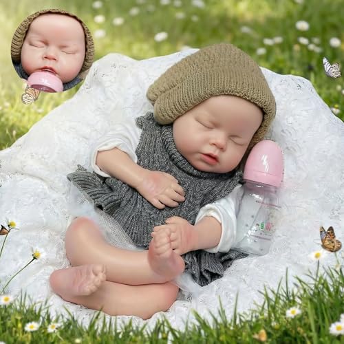Muñeca Reborn silicona 20 pulgadas cuerpo completo miniatura 1