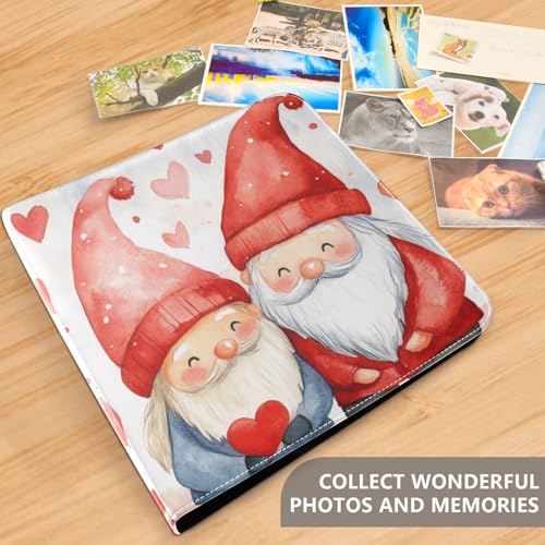 Álbum de Fotos Autoadhesivo DIY Scrapbook Álbum Valentín Gnomos Amor Carpeta de 3 Anillos 40 Páginas 8x10 para Memoria miniatura 5
