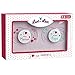 Luc et Lea - Coffret Bébé 2 Sucettes "j'aime ma maman et papa" 0 - 6 mois