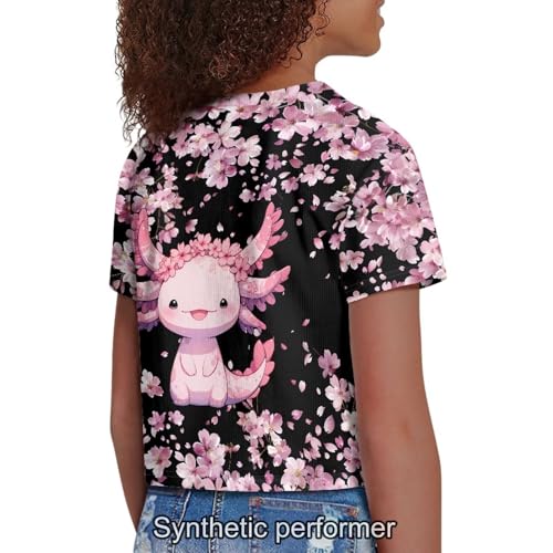 Image of 4th of July Shirt for Girls 7-8 Years US Flag Crop Tops Kids Outfit Independent Day Graphic Tee-