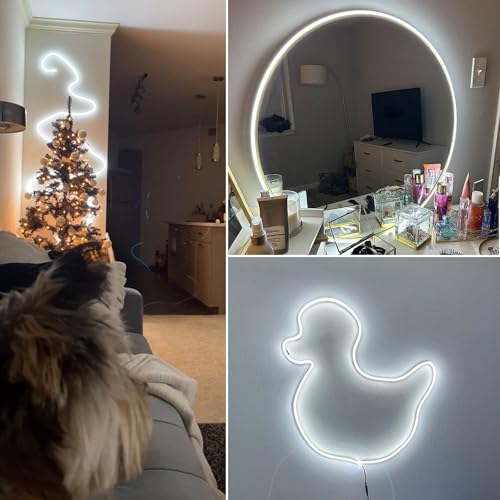 Image of Vanity Lights for Mirror, Hollywood Style Makeup Lights with Dimmer and Power Supply, Waterproof, 16.ft /5M 600 White LEDs Makeup Vanity for Bathroom (Mirror Not Included) (Pack of 3)