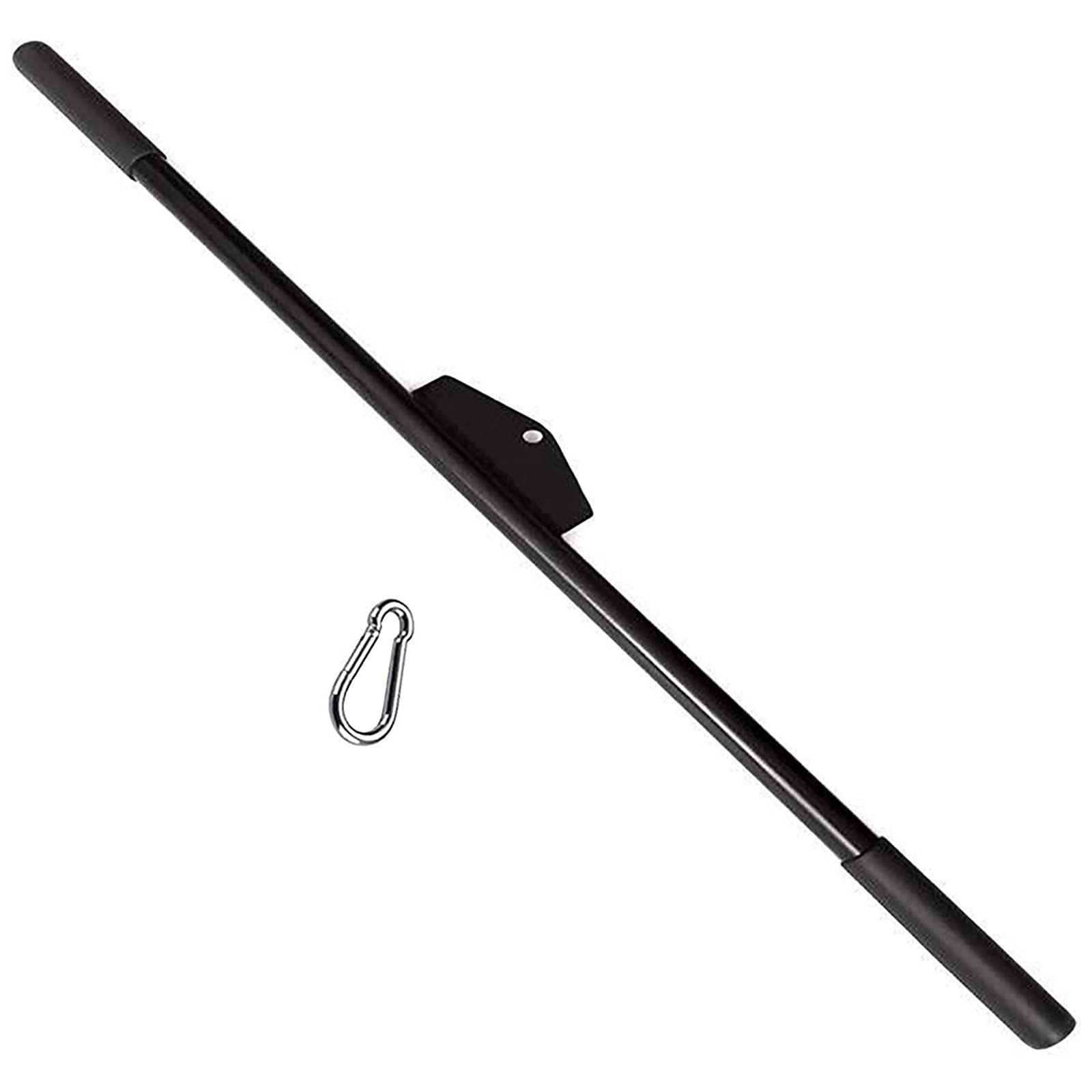 WANGPP LATT Traction Bar, Cable Machine Accessory, Straight Traction Bar with Rubber Handle, Tricep Arm Muscle Exercises for Home Gym