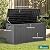 YITAHOME 80 Gallon Outdoor Storage Box, Large Water Resistant Resin Deck Box, Indoor Outdoor Lockable Storage Container for Patio, Garden, Cushions, Tools, Equipment (Dark Gray)