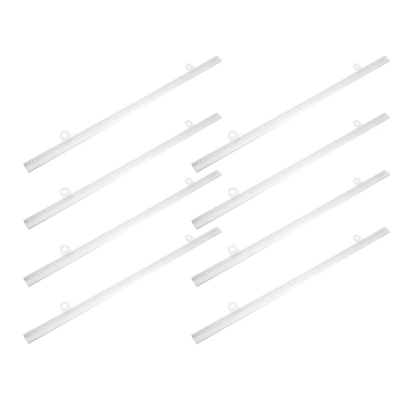 Dhyuacn One Color Pvc Poster Hanger Rails 8Pcs Pvc Poster Hanger Rails Plastic Scroll Frame For Mall Supermarket Advertising Banner Display Mount Commercial Hanging Tool