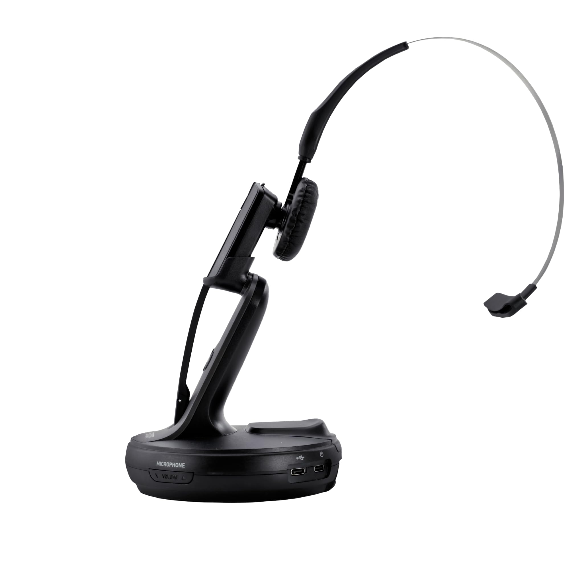 Snom A170C DECT-Headset, BT 5.3, ANC, Hot-Swap Akku, Kabellos, Schwarz, 25m Reichweite, VoIP