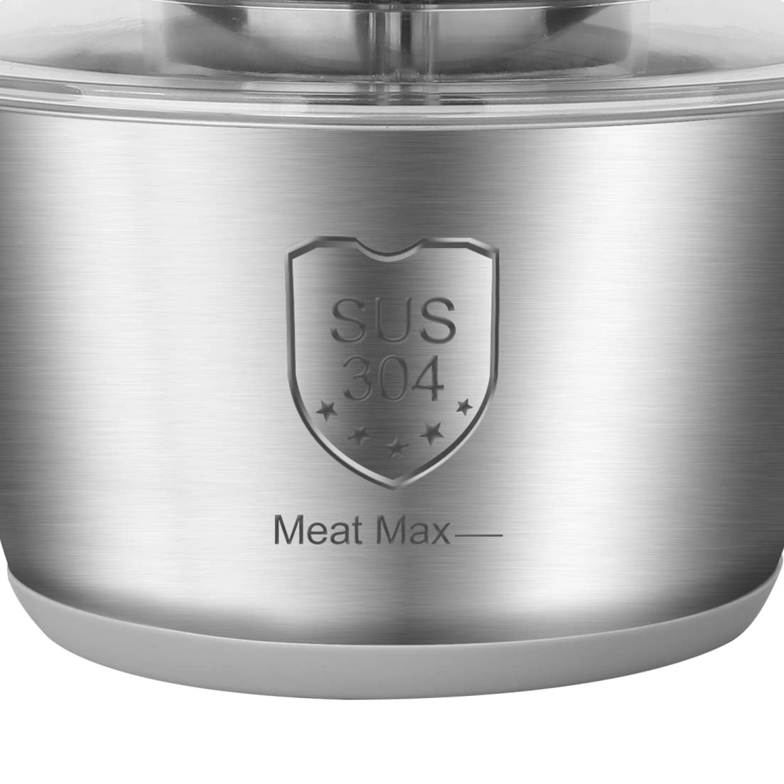 Hachoir de cuisine électrique, en acier inoxydable, mixeur 4 lames en acier inoxydable, mixeur Deux vitesses (2L)