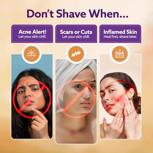 Image of AGARO Elite Face Razor for Women (Pack of 3) | Reusable Shaver for Facial Hair, Chin, Upper Lip & Eyebrow Shaping | Dermaplaning Tool