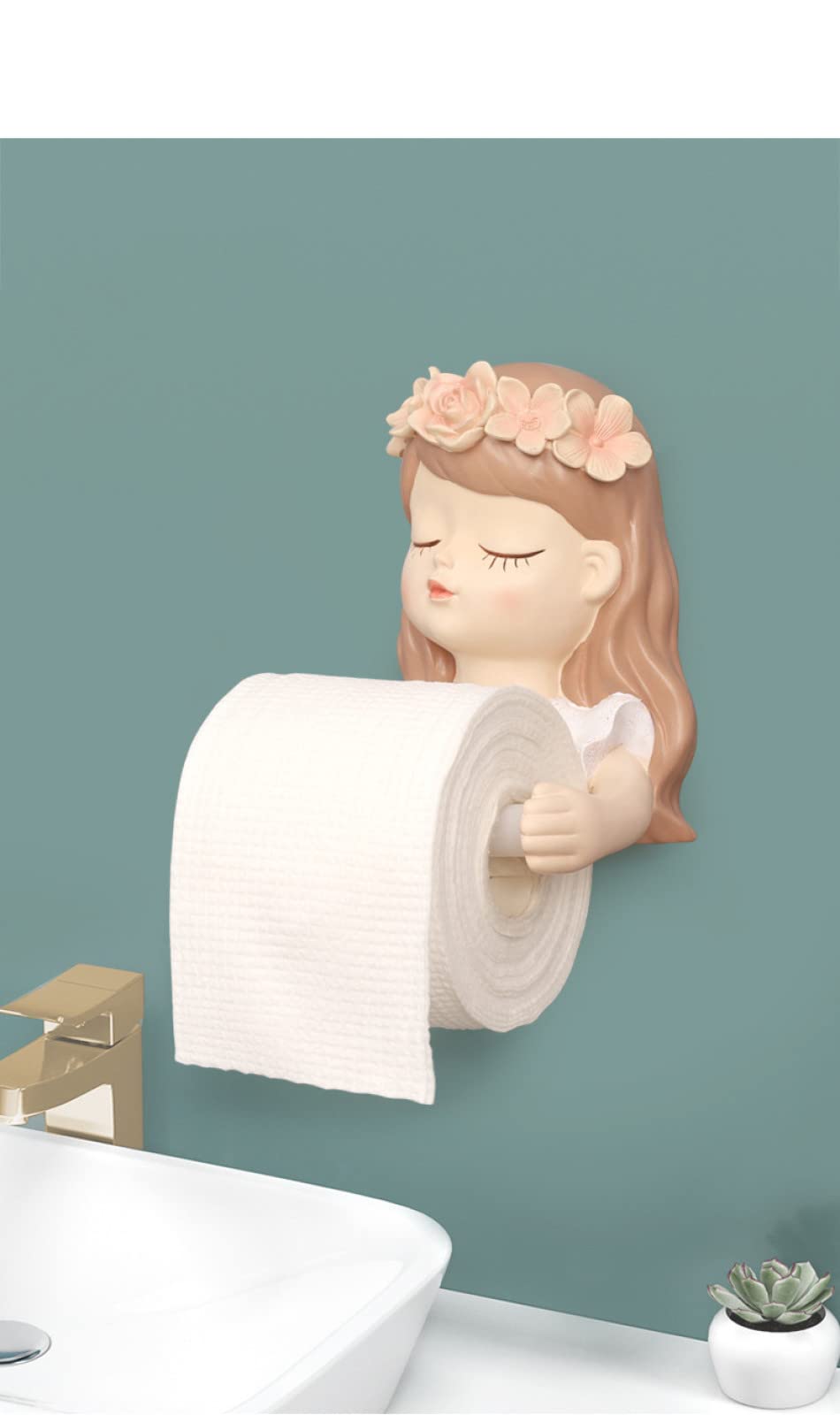 Cylindre en Rouleau de Papier Étagère de Support de Papier hygiénique, B