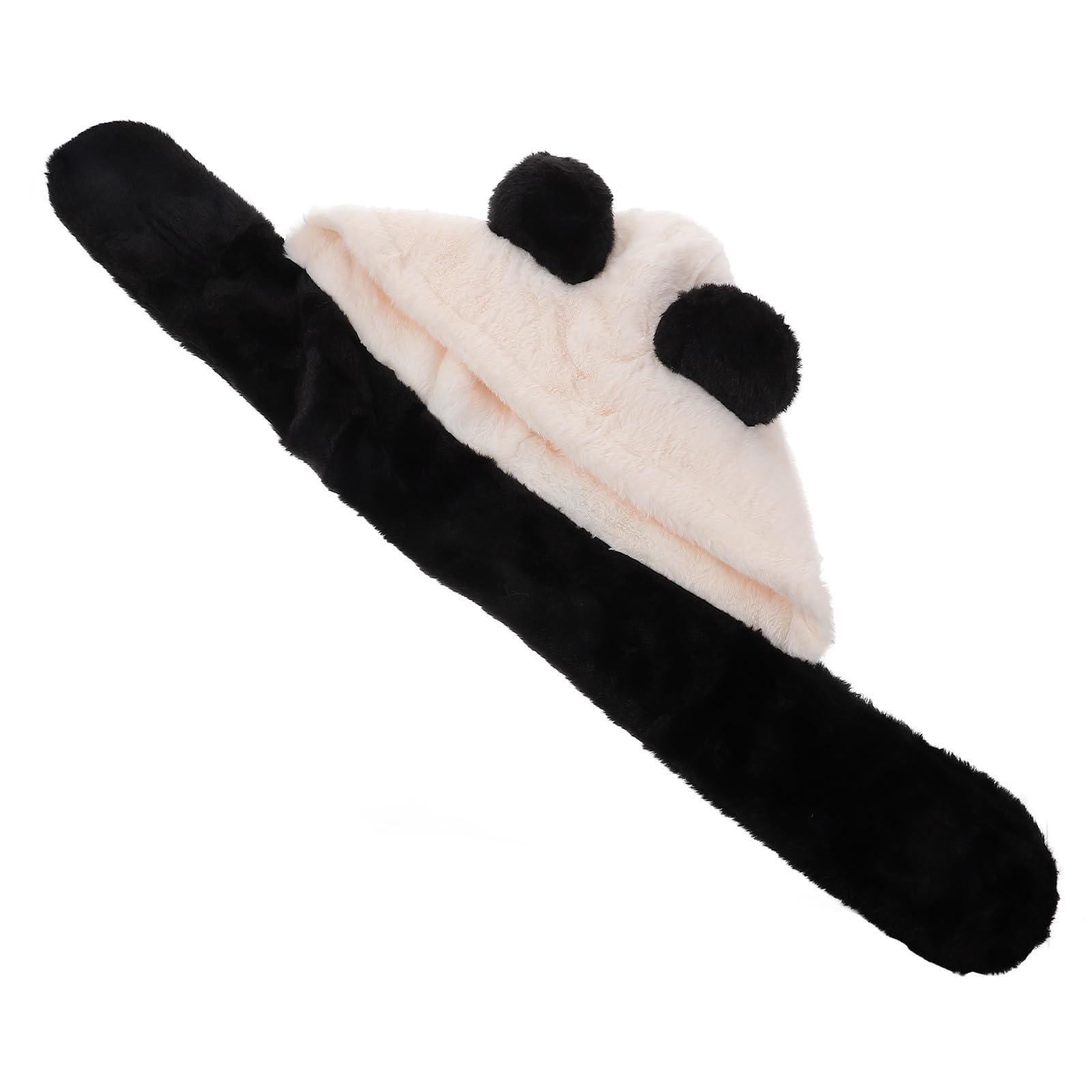 Healeved 4 Pezzi Cappello Panda Donna in Pelliccia Sintetica con Protezione