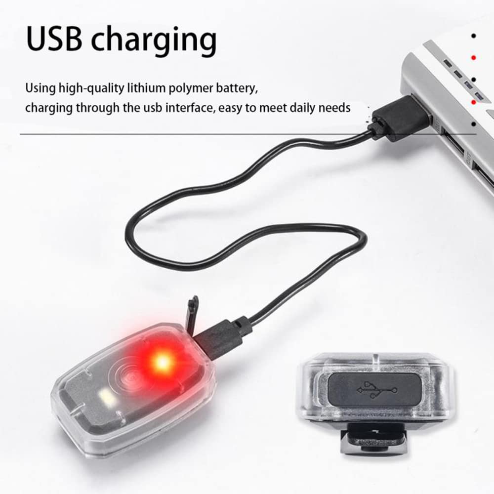 Luz Trasera de Advertencia para Bicicleta, Resistente a la Lluvia, luz Delantera para Bicicleta de montaña, Recargable por USB, luz de Seguridad para Ciclismo Nocturno, Accesorios