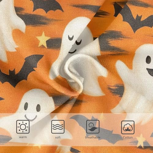 Joisal Print Toddlers Underwear Floral 2t Cotton Panties Little Girl Playful Cartoon White Ghosts Bats Underpants Briefs3