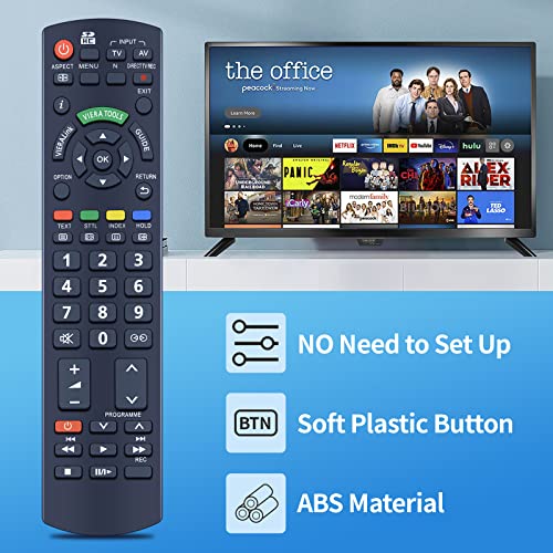 TCNOUMT N2QAYB000328 Remote Control Replacement for Panasonic Viera LCD LED TV TX-L26X10E TX-L32S10B TX-L32X15E TX-L32X15B TX-L37S10B TX-L37U10E TX-L42S10B - Image 3