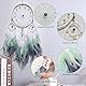 Hongyans Traumfänger mit LED Licht Handgefertigt Dreamcatcher mit Federn Böhmen Dekoration für Schlafzimmer Hochzeit Wandbehang Ornament Mädchen Kinder Geschenk