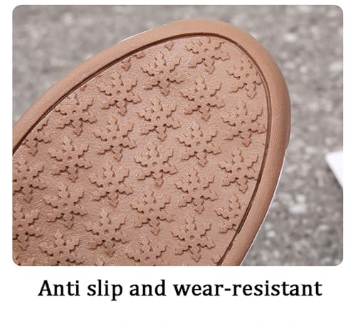 Women's Leather Sandals, Adjustable Ankle Strap Soft Sole Damping Wedge Casual Sandals4