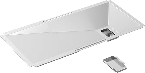 Miniatura 8 de Bandeja de grasa ajustable con bandeja de captura, bandeja de goteo universal de 23.6 a 31.6 pulgadas para Nexgrill 720-0830H 720-0882A, Charbroil,