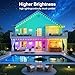 150FT Permanent Outdoor RGB Lights - Waterproof Smart LED Eaves Lights with App/Remote Control, Music Sync & DIY Scenes, Perfect for Christmas, Halloween, Parties & Daily Decor, Ideal for House Roof