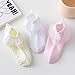 Zando Toddler Ruffle Socks Toddler Girl Socks 2T-3T Baby Girl Ruffle Socks Girls Frilly Lace Princess Dress Socks Kids Cotton Ankle Socks for Toddler Girls Socks 1-3T 3 Pairs White/Pink/Yellow