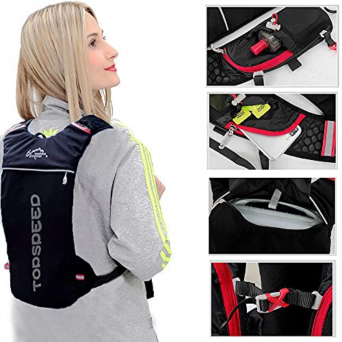 Image of INOXTO Hydration Vest Backpack, Lightweight Running Water Vest With 1.5L Bladder Bag for Hiking, Trail Running, Cycling, Marathon - Daypack for Women Men