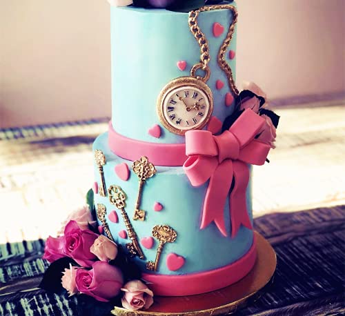 Laventy 4 Pcs Tea Party Cookie Cutter Tea Party Cake Mold Tea Party Cupcake Decoration Teapot Fondant Mold Tea Cup Mold Clock Mold Tea Party Favors Tea Party Supplies #TOP1