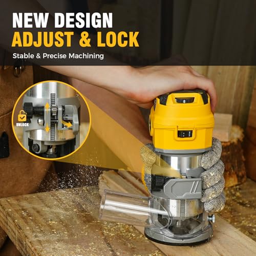 Alloyman ROUTER TOOL-01 Tool, 8.5Amp Wood Router, Max 30000 Rpm Handheld Palm Router thumb #2