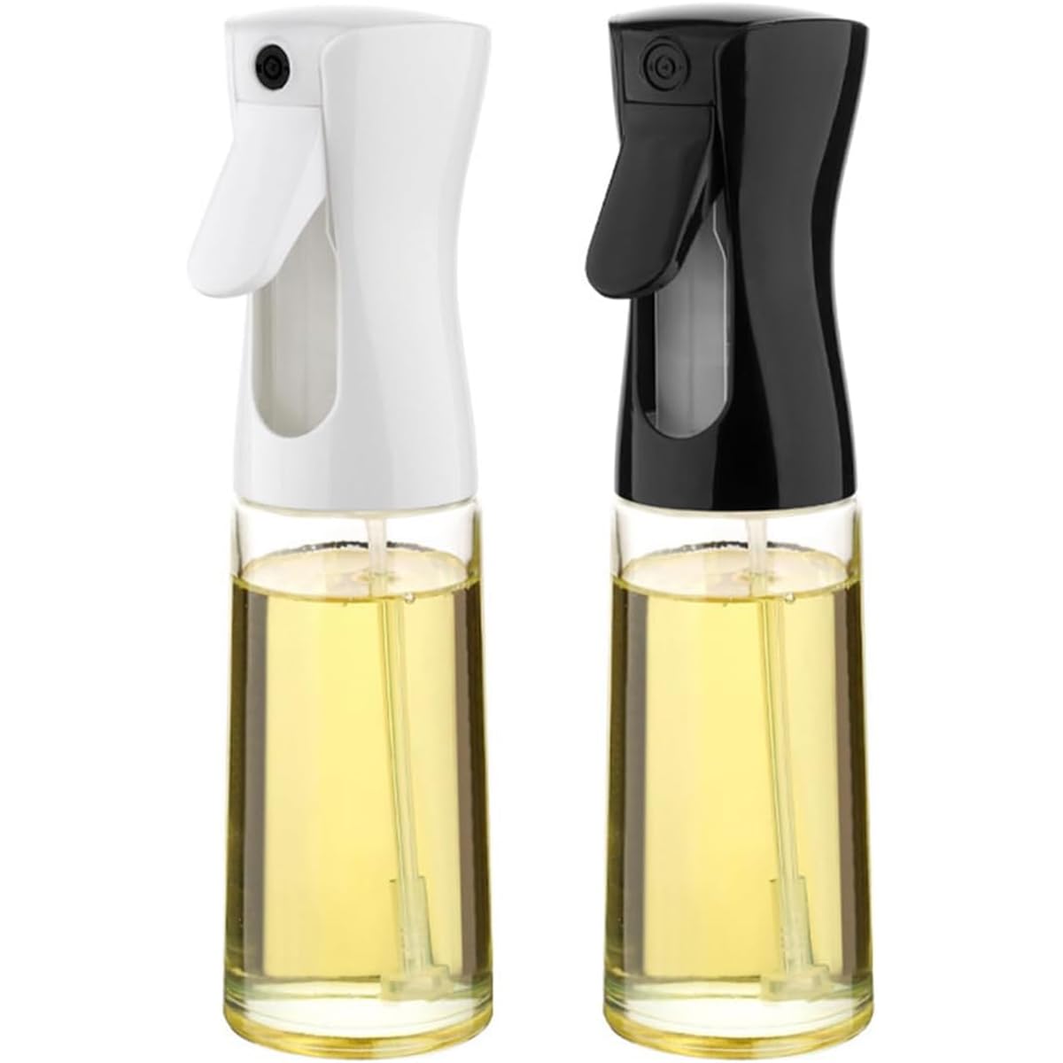 Zwenjuan 2PCS Olive Oil Sprayer for Cooking,200 ml Oil Dispenser Bottle Canola Oil Vinegar Spray Mister for Kitchen,for Air Fryer,Cooking, Baking & Grilling Fine Mist Spray