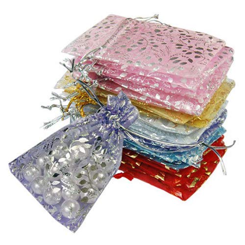 lyhhai - Bolsas de Organza para Boda o Fiesta, 25 Unidades, con cordón