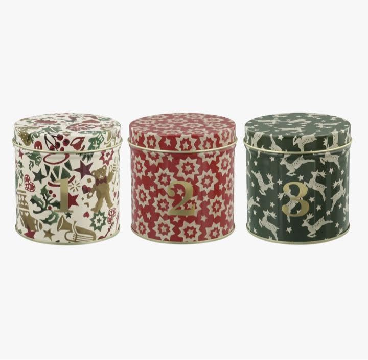 Amazon.co.jp: Emma Bridgewater クリスマスアドベント缶コレクション 