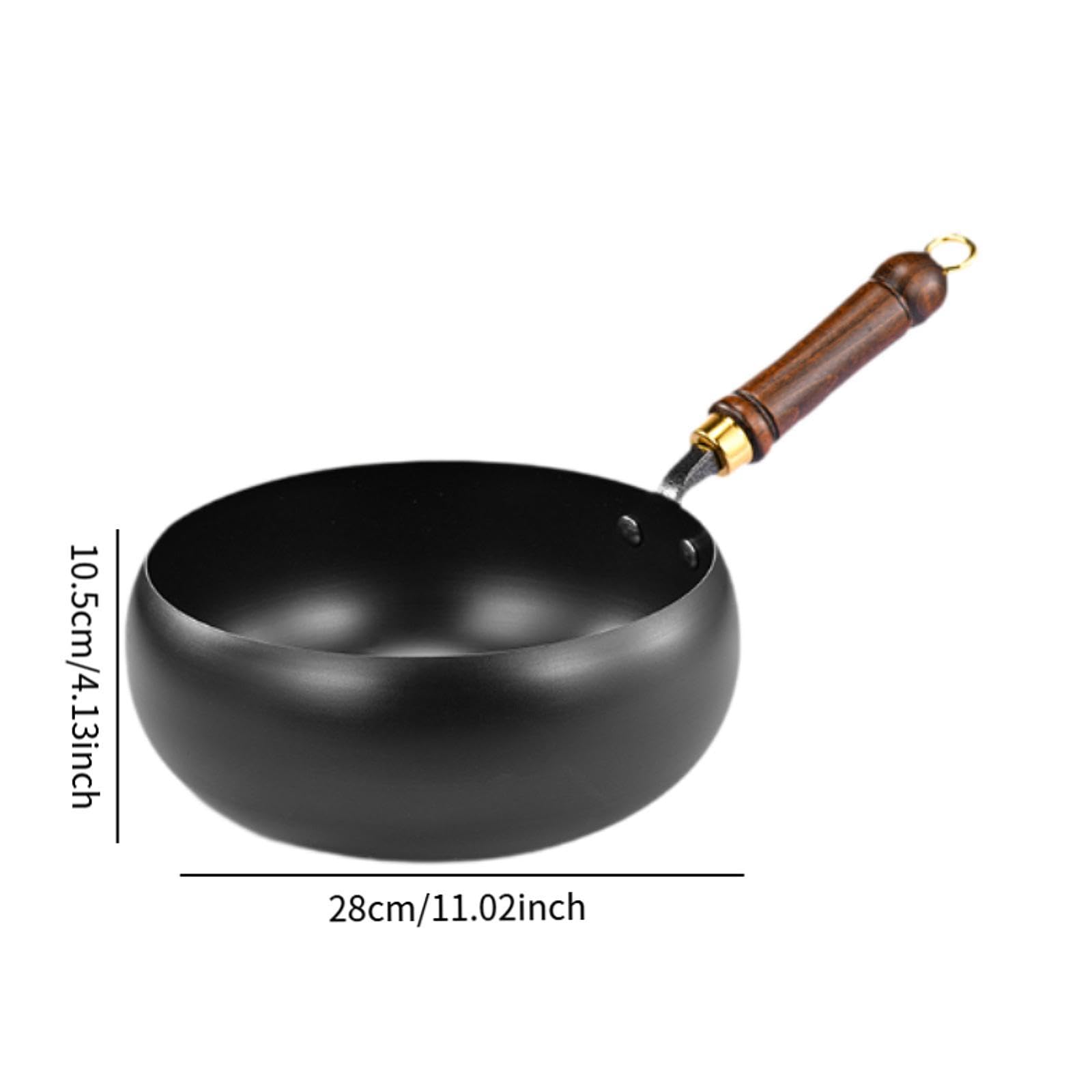 Wok De Hierro Fundido 28Cm Con Tapa De Vidrio | mango ergonómico, fresca al tacto, evita quemaduras