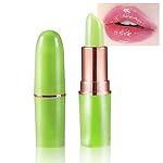 BINGBRUSH Aloe vera Color Changing Lipstick,Moisturizer Long Lasting Lip Care Magic Lip Gloss,Makeup Lipstick Set (1pc 10Avocado, A-1pc)