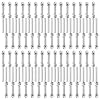CKE 60 Pack Cable Railing Swage Threaded Stud Tension End Fitting Terminal for 3/16 Cable Deck Railing Hand Swage T316 Stainless Steel Marine Grade