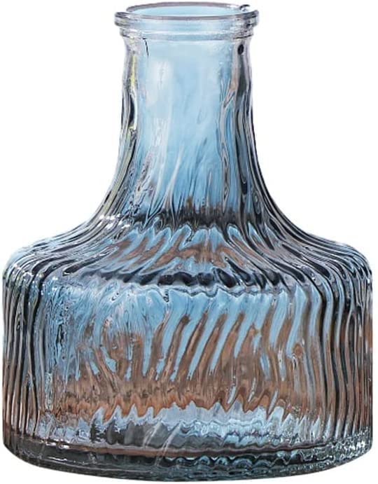 Vase en verre dégradé pour fleurs séchées et tulipes H13,5cm