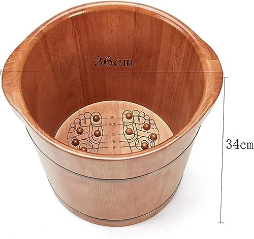 Balde de Madera para Spa de Pies 34 cm Alto miniatura 2