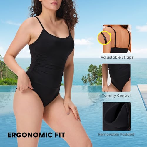 Period Swimwear for Teens One Piece Ultra-Thin Quick-Dry Leakproof Tummy Control Swim Suit ，Multi4