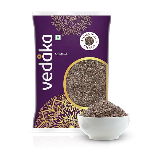 Image of Amazon Brand - Vedaka Chia Seeds | 1 Kg | Rich In Protein, Calcium & Omega Fats | Healthy Snack On-The-Go | Hygienically Packed