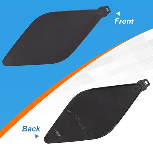 Miniatura 5 de CZShiYue Cubierta de gancho de remolque de parachoques trasero para Volvo S90 2017 2018 2019 Tapa de ojo de remolque 31383298 398400101 (negro, lado