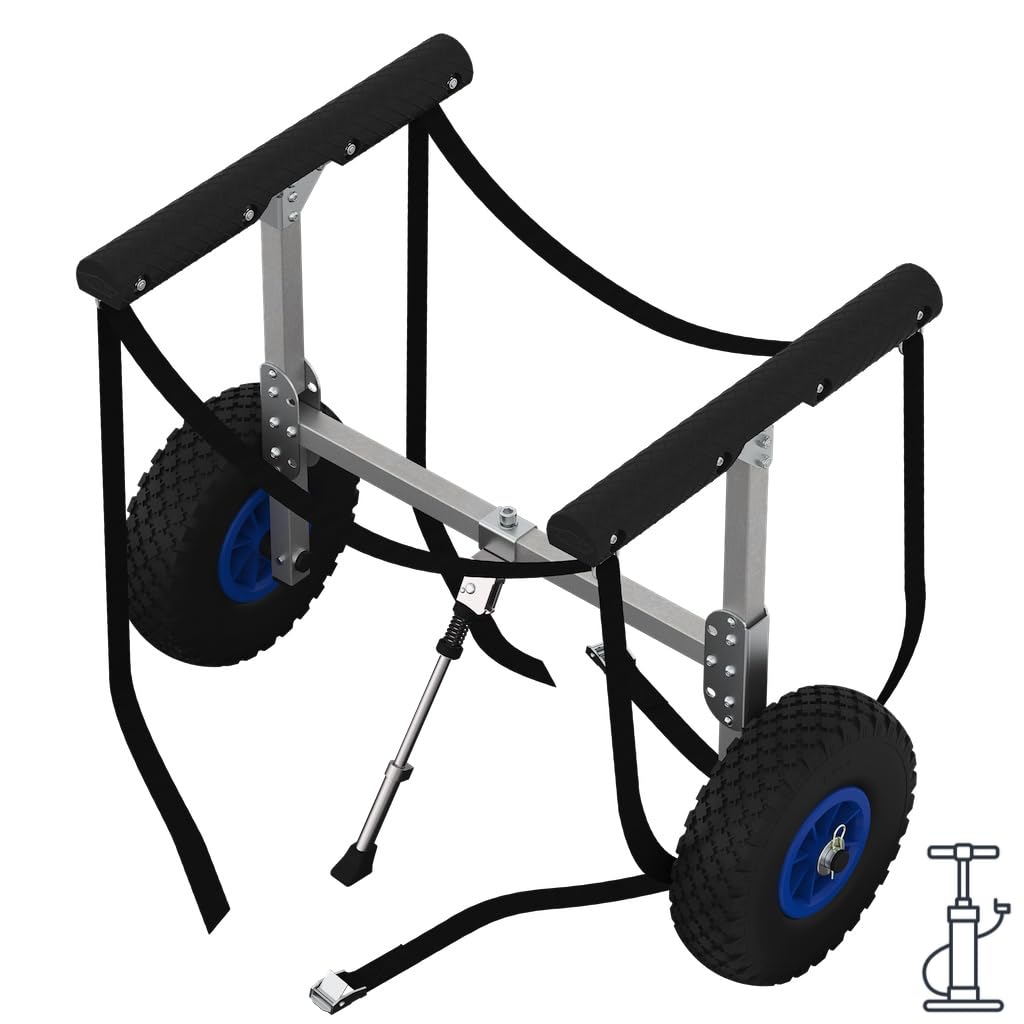 SUPROD Kanuwagen mit LUFTREIFEN Transportwagen SUP Aluminium KW260-LU