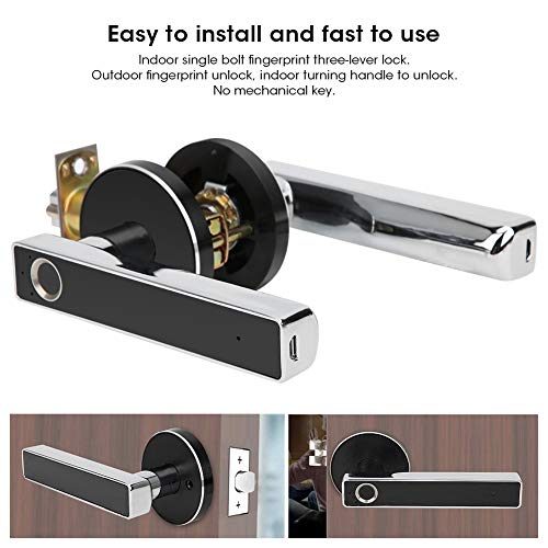 Fechadura de Porta Inteligente, Fechadura de Porta Eletrônica, Fechadura de Porta Com Impressão Digi