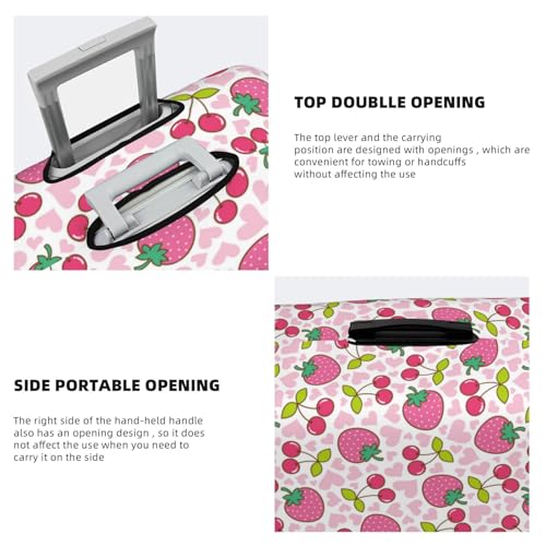 Travel Luggage Cover - Cute Strawberry No.1004 Washable Suitcase Covers Protector Fits 18-32 Inch Luggage3